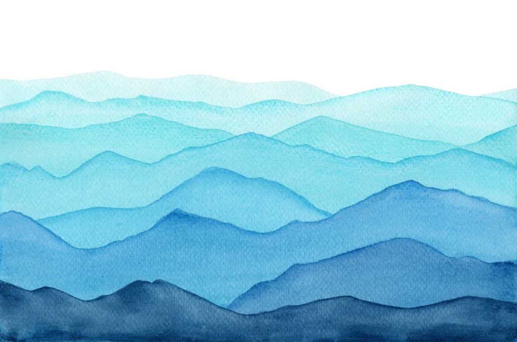 Aquarelle des montagnes