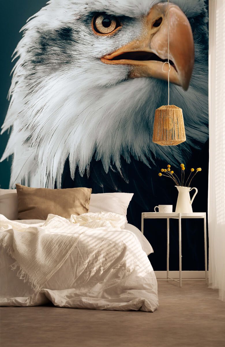 Pygargue à Tête Blanche Oiseau Aigle 9x7cm 3D Aimant de Réfrigérateur Card  Image